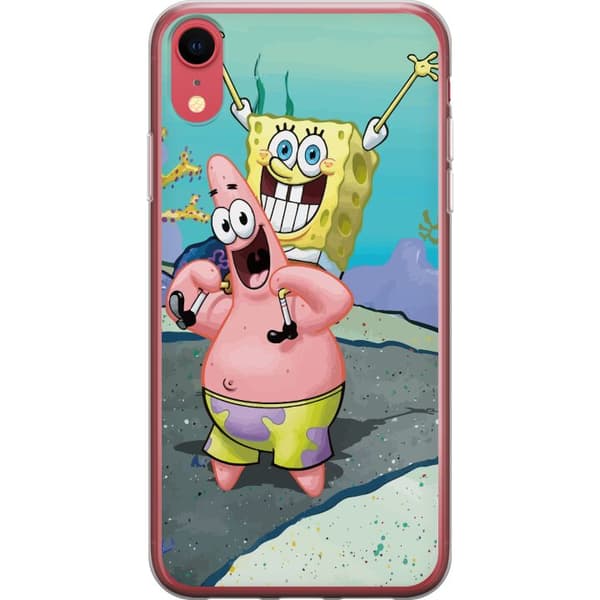 Apple iPhone XR Gennemsigtig cover SpongeBob Kvadrat