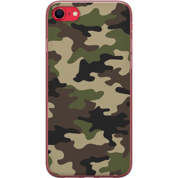 Apple iPhone 8 Gennemsigtig cover Skov camo