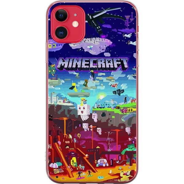 Apple iPhone 11 Genomskinligt Skal MineCraft