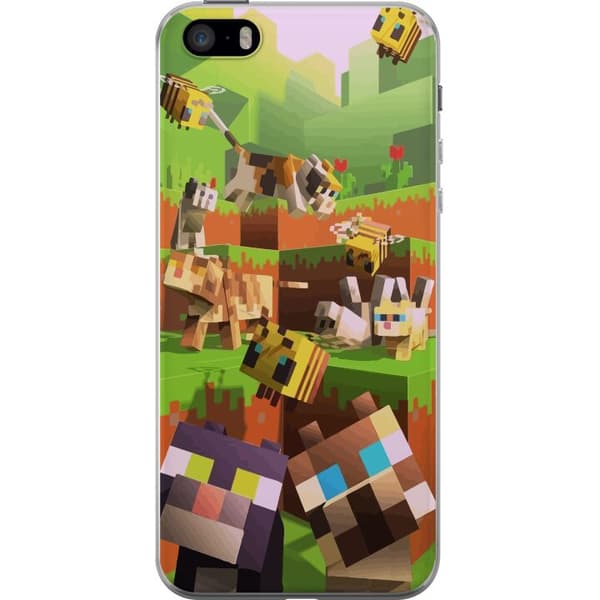 Apple iPhone SE (2016) Läpinäkyvä kuori MineCraft