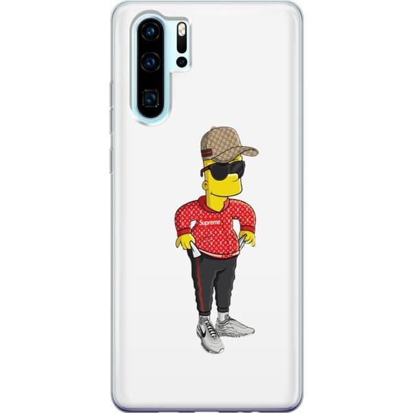 Huawei P30 Pro Läpinäkyvä kuori Bart Simpsons SUP