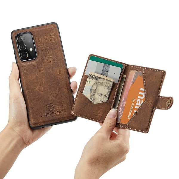 Praktiskt Magnet Skal med Kortfack - Samsung Galaxy A72