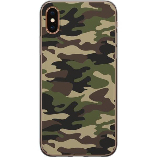 Apple iPhone X Genomskinligt Skal Militär