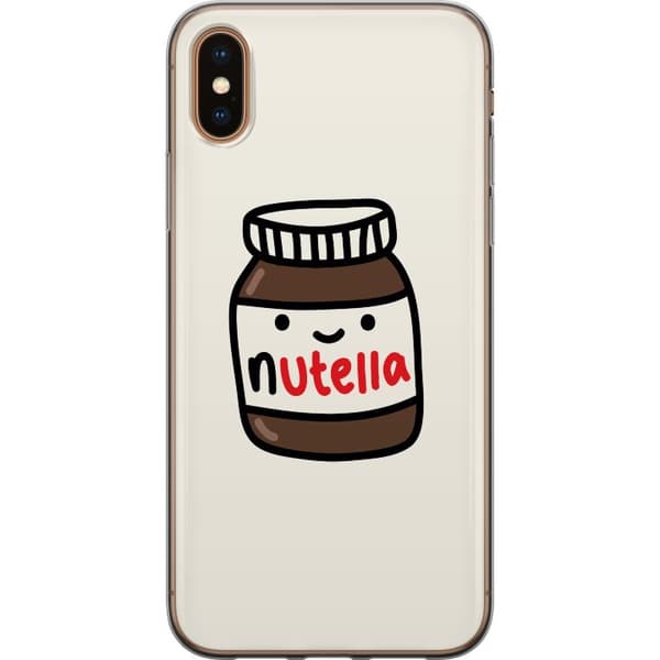 Apple iPhone X Läpinäkyvä kuori Nutella