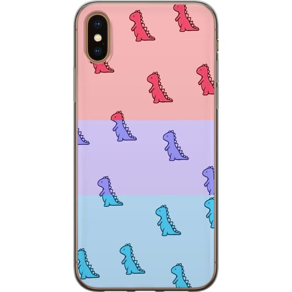 Apple iPhone XS Gjennomsiktig deksel Dino