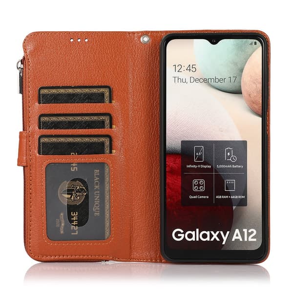 Samsung Galaxy A12 - Elegant Praktiskt Plånboksfodral