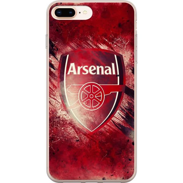 Apple iPhone 8 Plus Genomskinligt Skal Arsenal Football