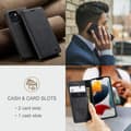 Miniatyrbillede 7 af 10: CASEME Retro tegnebog taske til iPhone 13 - sort