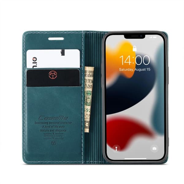 CASEME Lommebok-deksel iPhone 13 - Blå