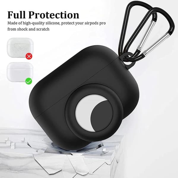AirPods Pro silikonskall med AirTag-holder Hvit