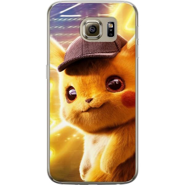 Samsung Galaxy S6 Genomskinligt Skal Detective Pikachu - Pikachu