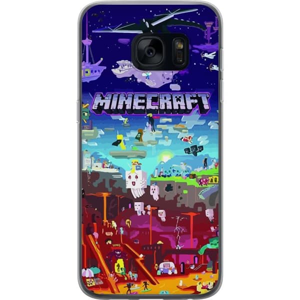 Samsung Galaxy S7 Gennemsigtig cover MineCraft