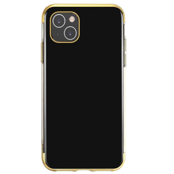 iPhone 13 - Stilrent Skyddande FLOVEME Silikonskal Guld Guld