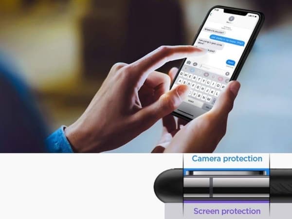 Spigen Liquid Air, Omslag, Apple, iPhone 11 Pro, Svart