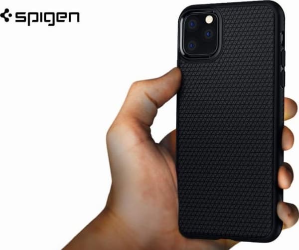 Spigen Liquid Air, Omslag, Apple, iPhone 11 Pro, Svart