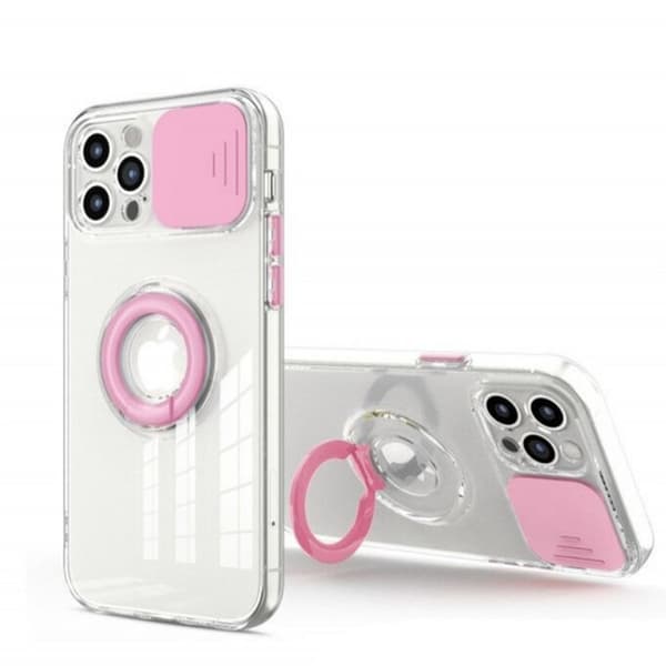iPhone 12 Pro Max - Skyddande Praktiskt FLOVEME Skal Rosa Rosa