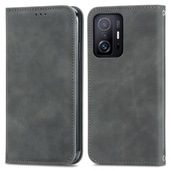 Vintage tegnebog taske til Xiaomi 11T Pro/Xiaomi 11T - Grå