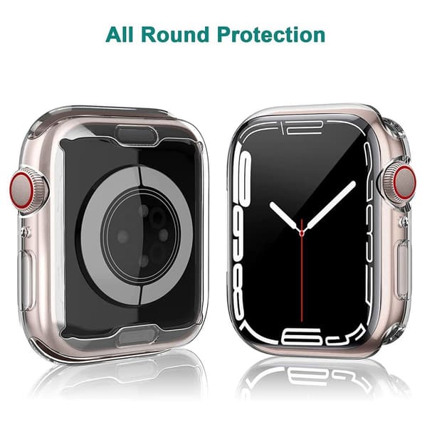 Skyddande Transparant Skal TPU för Apple Watch Series 7 41mm