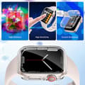 Miniatyrbild 2 av 7: Skyddande Transparant Skal TPU för Apple Watch Series 7 41mm