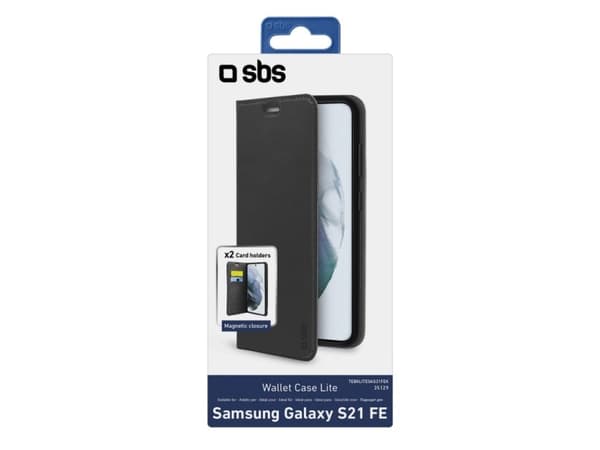 SBS TEBKLITESAS21FEK, Folio, Samsung, Samsung - Galaxy S21 FE, 16,3 cm (6.41"), Sort