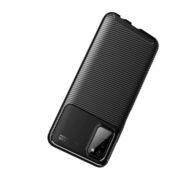 Carbon Fiber Texture TPU Casing Samsung Galaxy A03s - Black