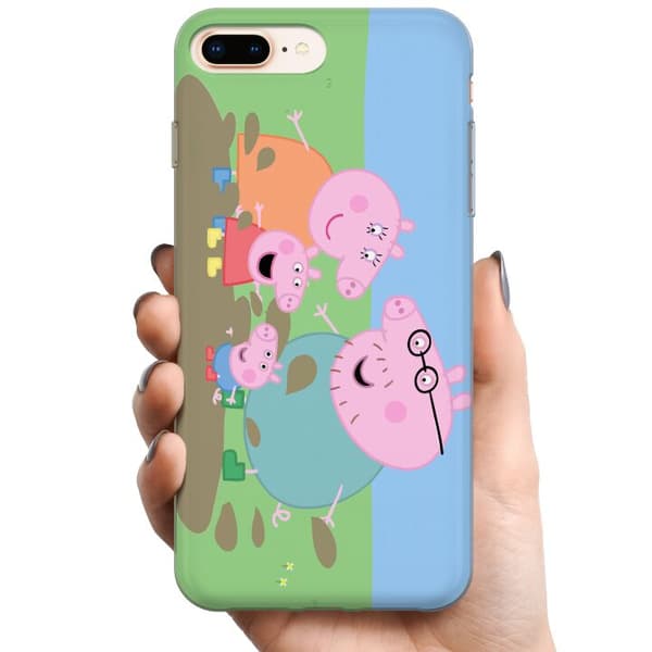 Apple iPhone 8 Plus TPU Mobilskal Greta Gris