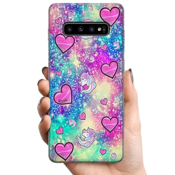 Samsung Galaxy S10 TPU Mobilskal Unicorn Enhörning