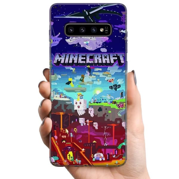 Samsung Galaxy S10 TPU Mobilcover Minecraft