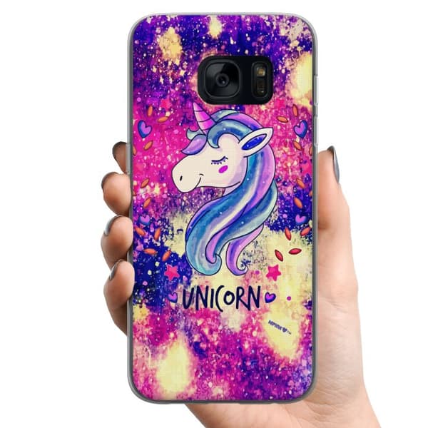 Samsung Galaxy S7 TPU Mobildeksel Enhörning