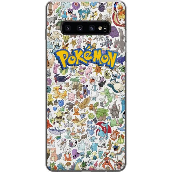Samsung Galaxy S10 Gjennomsiktig deksel Pokemon