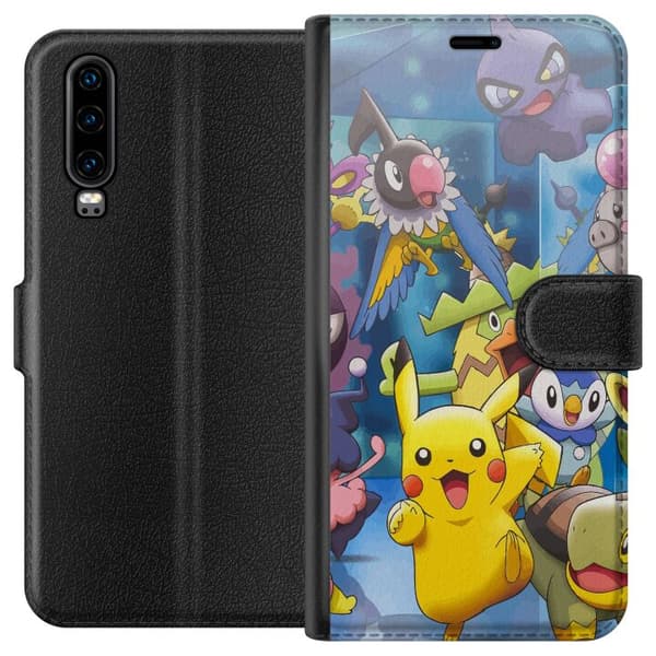 Huawei P30 Lompakkokotelo Pokemon