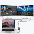 Miniatyrbild 3 av 5: Choetech Kontaktadapter USB-C 2x DisplayPort 4K 60Hz - Svart