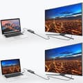 Miniatyrbild 5 av 5: Choetech Kontaktadapter USB-C 2x DisplayPort 4K 60Hz - Svart