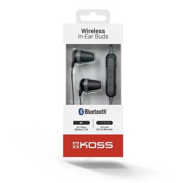 KOSS Hörlurar In-Ear The Plug BT - Svart