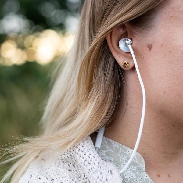 RADICOVER Strålningsskydd Hörlurar Trådad In-Ear MIC Volume control - Vit