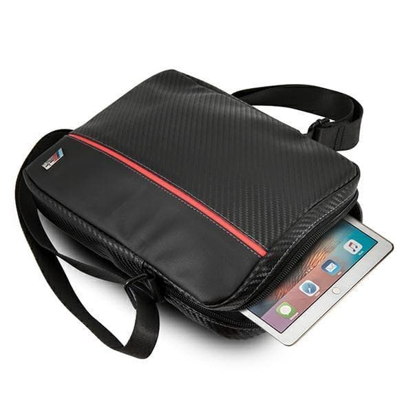 BMW Väska Tablet 10'' - Carbon / Red Stripe