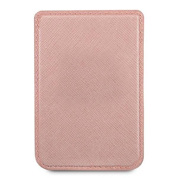 Guess Saffiano Magsafe Korthållare - Rosa