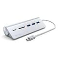 Miniatyrbild 2 av 6: Satechi USB-C Aluminum USB-hub & Minneskortläsare - Silver