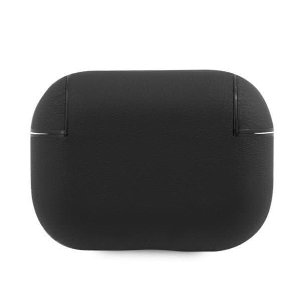 BMW Äkta Läder Silver Logo Skal AirPods Pro - Svart