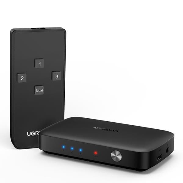 Ugreen Splitter Switch HDMI - 3x HDMI 4K 30Hz - Svart