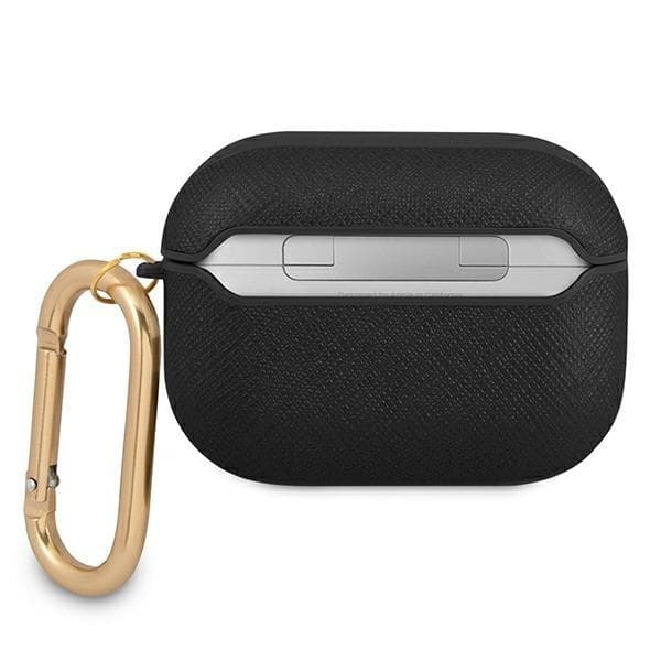 Guess Saffiano Script Metal Collection Skal AirPods Pro - Svart