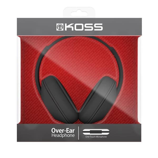 KOSS Hörlurar UR23i Over-Ear One Touch Mic - Svart