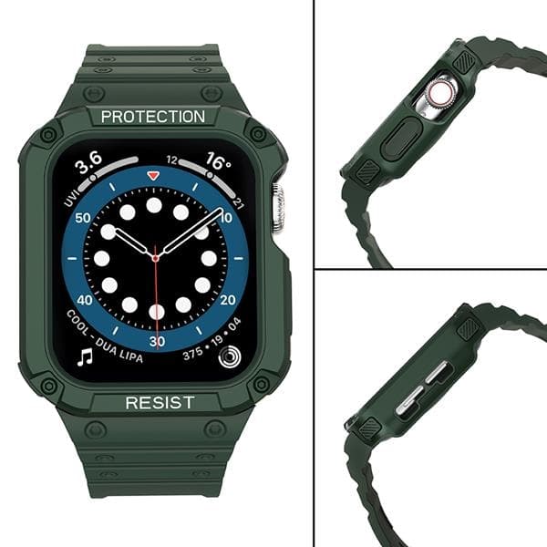 Armband kompatibelt med Apple Watch 4/5/6/7/SE (42/44/45mm) Grön