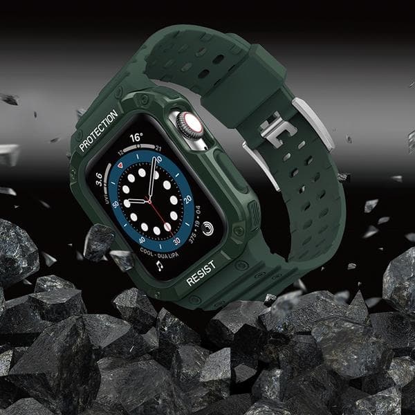 Armband kompatibelt med Apple Watch 4/5/6/7/SE (42/44/45mm) Grön