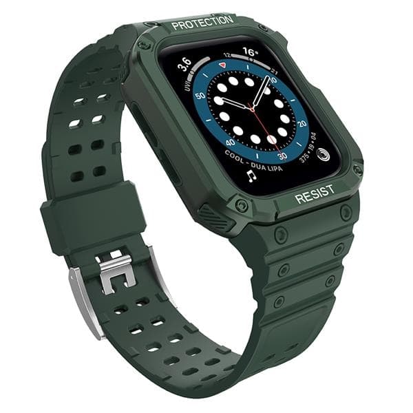 Armband kompatibelt med Apple Watch 4/5/6/7/SE (42/44/45mm) Grön