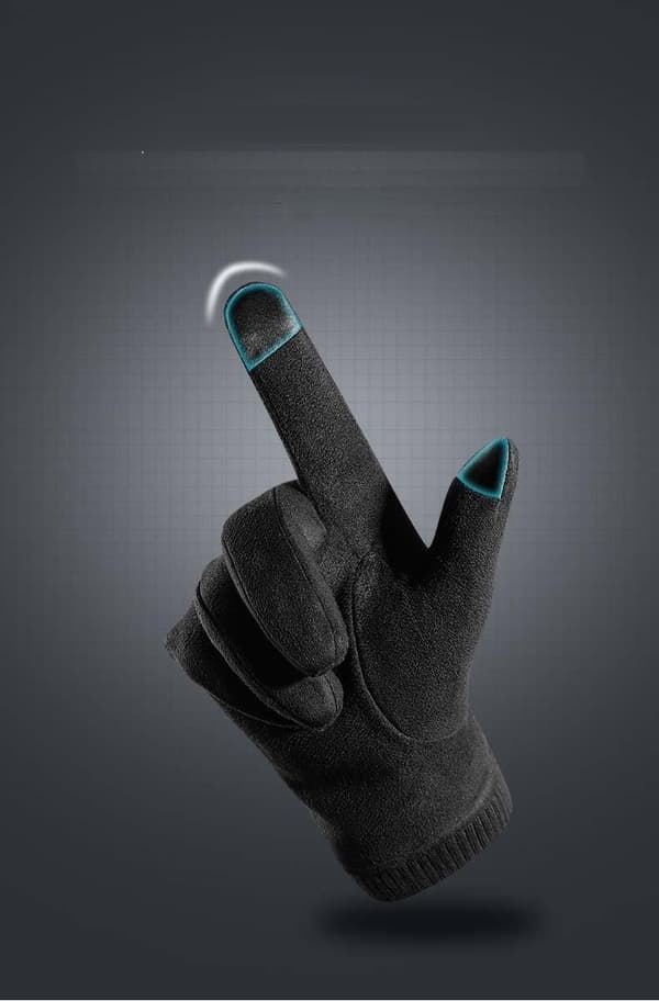 Suede Touchvantar / Handskar - Medium - Grå