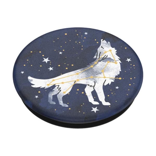 POPSOCKETS Sirius Wolf Avtagbart Grip med Ställfunktion