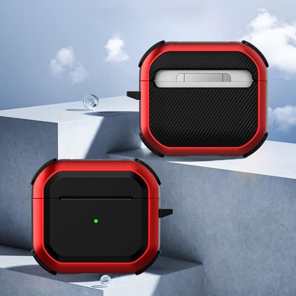 Eggshell Shockproof Skal till Apple Airpods 3 - Röd