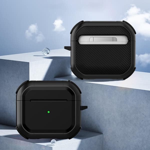 Eggshell Shockproof Skal till Apple Airpods 3 - Svart