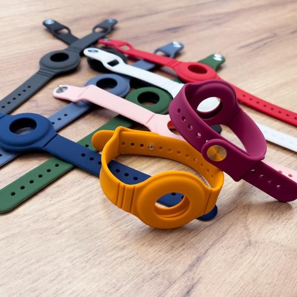 Silicone Flexible Wrist Band Apple AirTag - Grön